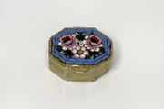 Vintage Italian Micro Mosaic Miniature Pill Box