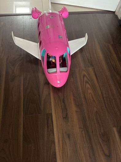 Barbie aeroplane with everything in it