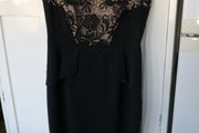 Coast Black Dress (10) Lace Top