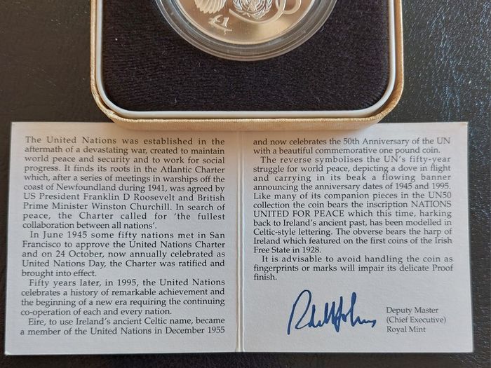 1995 50th Anniversary of the United Nations coin