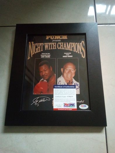 Angelo Dundee Signed Photo Ali's Trainer