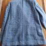 Dunnes Stores Powder Sky Blue Boucle Double-Breasted Mid-Thigh Length Blazer with Buttons Image 2
