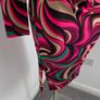 New. Stunning Multicoloured long-sleeved bodycon dress with flattering ruching at side. Image 3