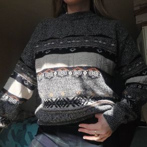 VINTAGE knit sweater with a crew neck - Moving Out Sale!