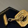 10K Gold and Black Onyx Cufflinks Image 3