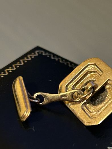 10K Gold and Black Onyx Cufflinks