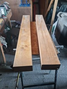 Oak mantle