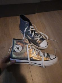 glitter high top converse