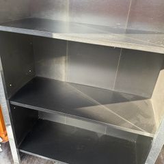 black bookcase