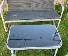 Garden seats and table