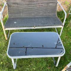 Garden seats and table