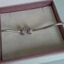 Pandora  purple sparkling forest spacer charms pair x2 very good condition Image 3