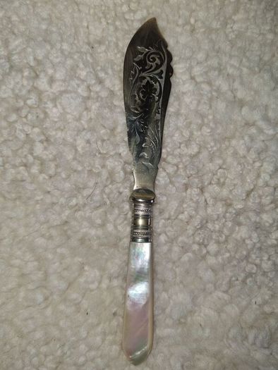 Victorian EPNS Gilded Fish Knife