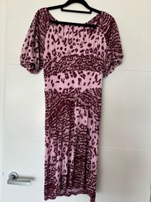 Whistles purple printed dress