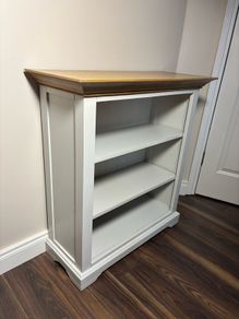 New England style open bookcase