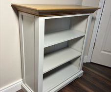 New England style open bookcase