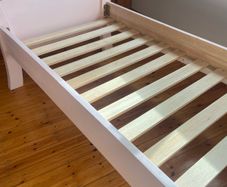 Pink princess wooden single bed