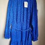 BNWT - Whistles Blue Warped Star Print Dobby Dress UK 14 Image 6