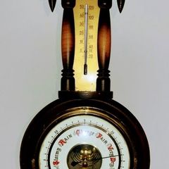 German-made barometer with thermometer