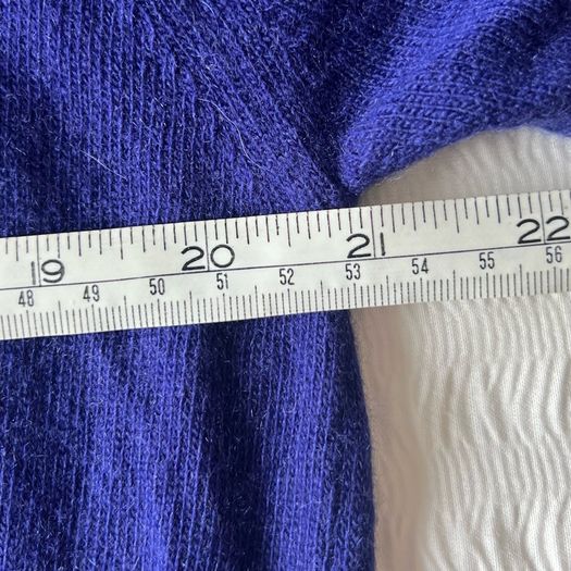 Vintage 100% cashmere Ballantyne of Scotland Cardigan blue purple