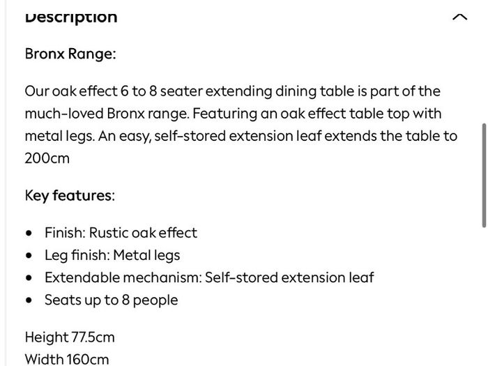 dining table