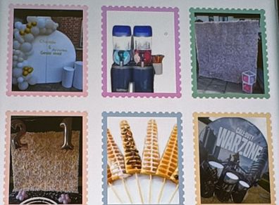 slush machine flower walls & backdrops