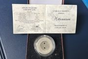 Silver coin Latvia 1999 Milennium