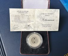 Silver coin Latvia 1999 Milennium