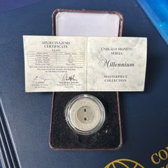 Silver coin Latvia 1999 Milennium