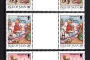 1993 Isle of Man Christmas Commemorative Stamps Gutter Pairs Mint Never Hinged (MNH)