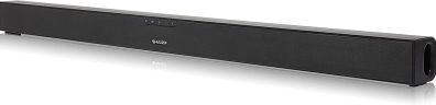Soundbar, 150W Slim Wireless Bluetooth Soundbar for TV and Device Streaming with HDMI ARC /CEC, Aux and Digital Optical-In, Wall Mount or Table Top Sound Bar - Black