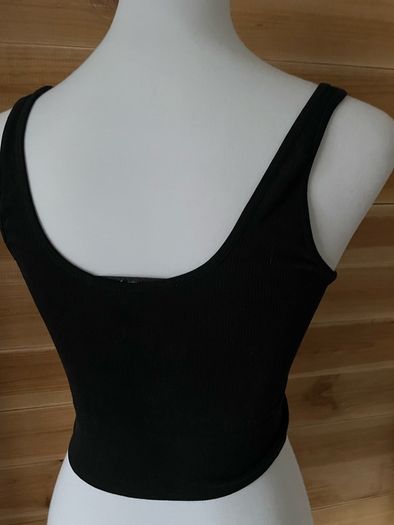 Womens top Stella McCartney bralette cropped black vest size S