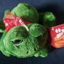 Frog lovey / teddy / stuffed animal plushie Image 2