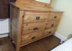 solid wood vanity dresser unit