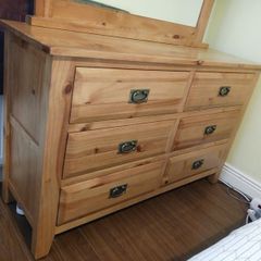 solid wood vanity dresser unit