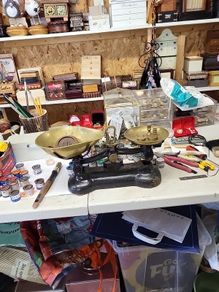 Antique weighing scales