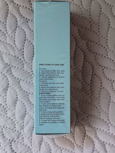 Perfect Cream All Over Body Makeup.