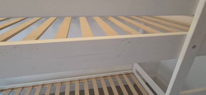 IKEA MYDAL White Wooden Bunk Bed