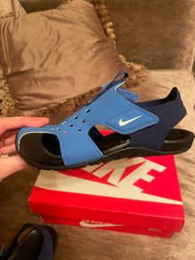 Blue brand new Nike Kids Sandals