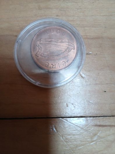 ITGWU lapel pin & Mint Irish penny