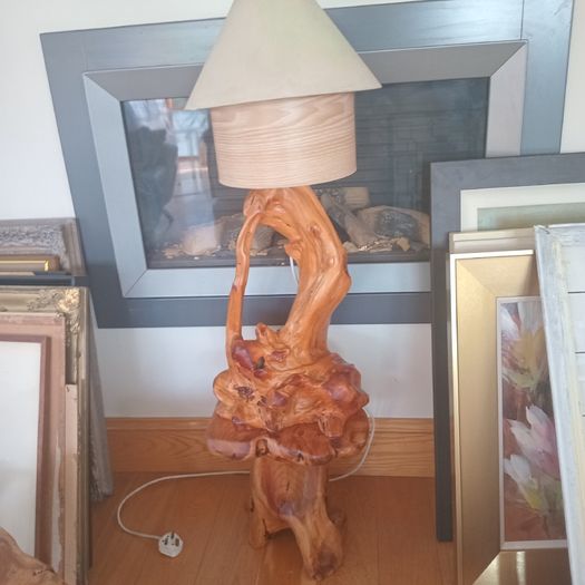Tree Root Table Lamp on Stand
