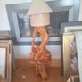 Tree Root Table Lamp on Stand Image 6