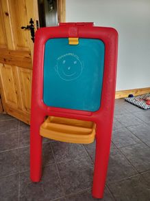 2 in 1 chalkboard and magnetic whiteboard