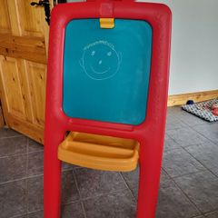 2 in 1 chalkboard and magnetic whiteboard