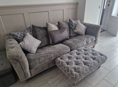 4 Seater Couch and Footstool