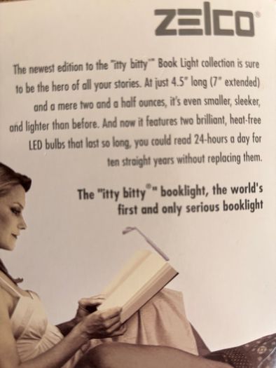 Book Light - Zelco Itty Bitty - Led Edition - BRAND NEW