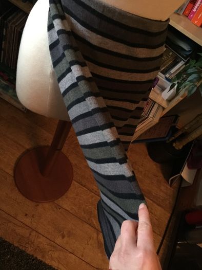 Stripe Fitted Skirt