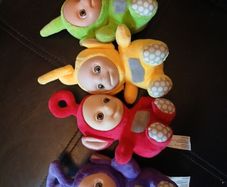 4 piece teletubbies soft toy