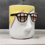 RARE Andy Warhol Porcelain Cup Artist Series Mug with Nose & Tongue Glasses VGC Image 3