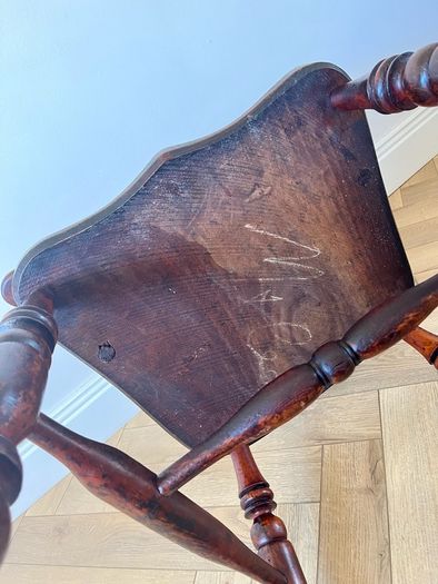 19th Century Antique Smokers Bow Armchair